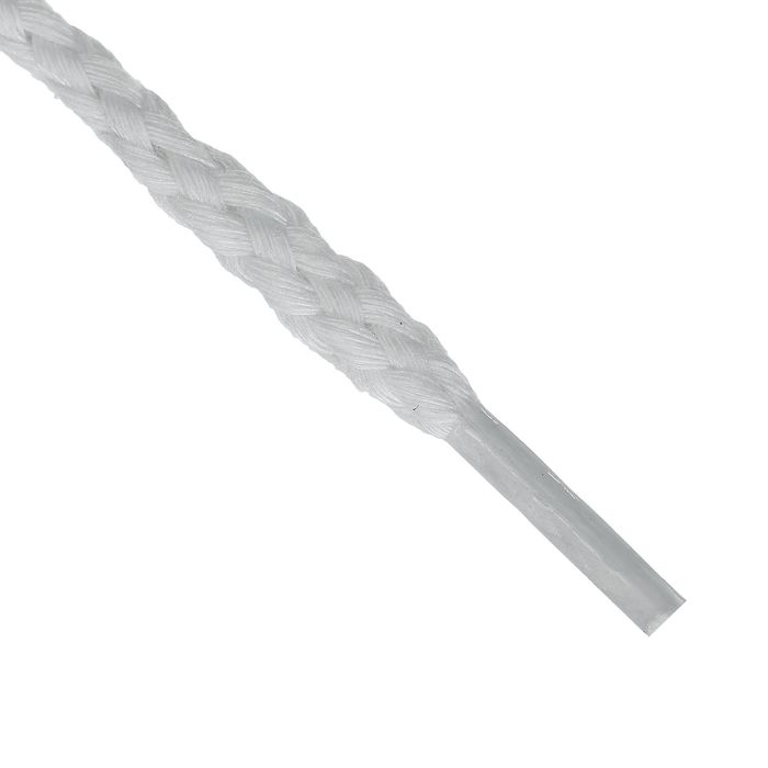 Шнурки для обуви круглые, ширина 5мм, 180см, цвет белый