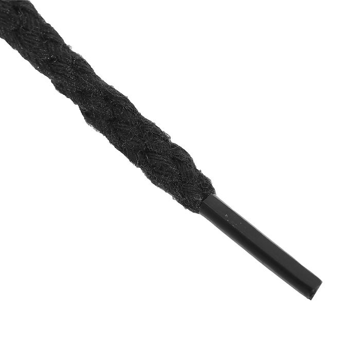 Шнурки для обуви круглые, ширина 5мм, 160см, цвет чёрный