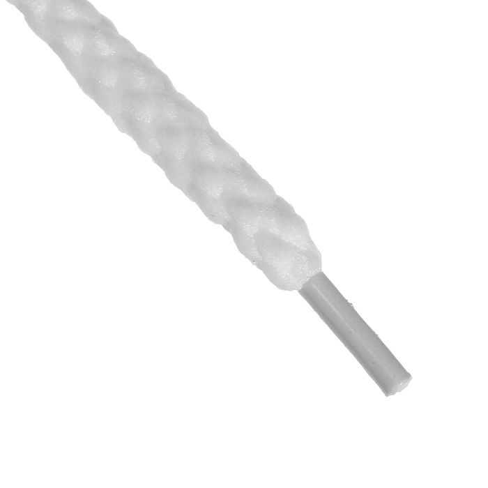 Шнурки для обуви круглые, ширина 5мм, 180см, цвет белый