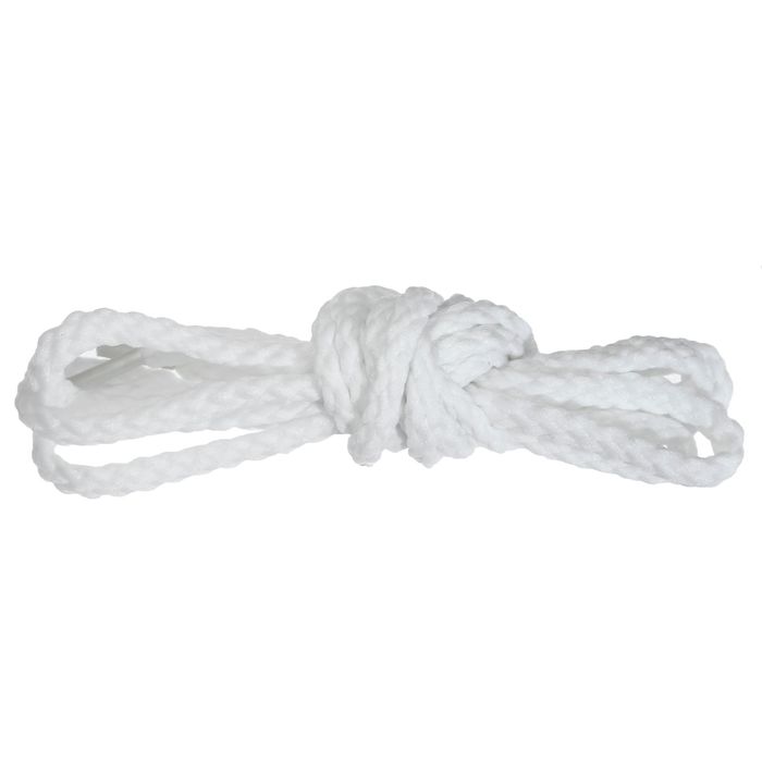 Шнурки для обуви круглые, ширина 5мм, 180см, цвет белый