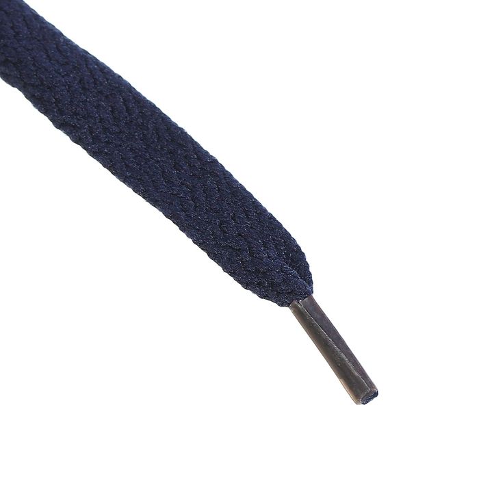 Шнурки для обуви плоские, ширина 9мм, 180см, цвет синий