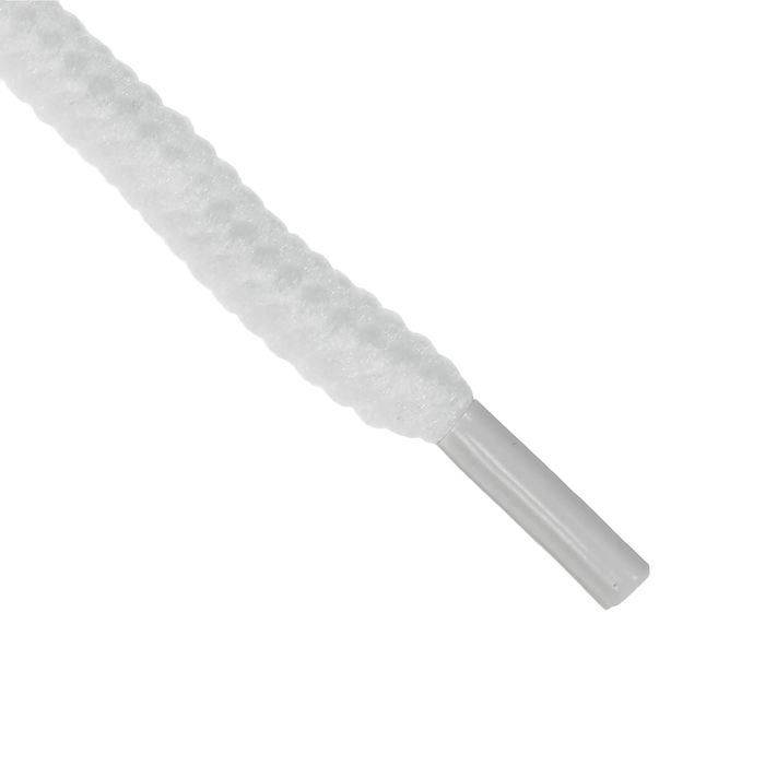 Шнурки для обуви круглые, ширина 6мм, 160см, цвет белый