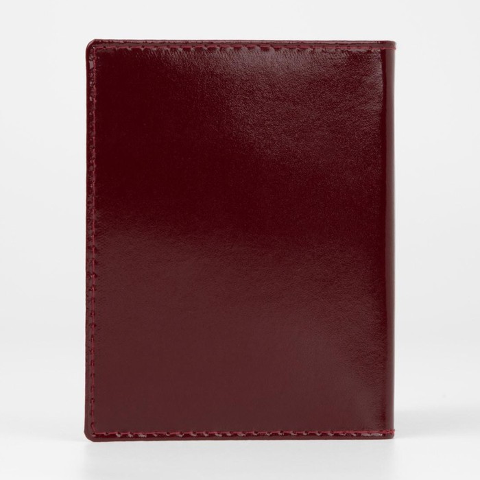 Обложка для автодокументов, тиснение, цвет бордовый