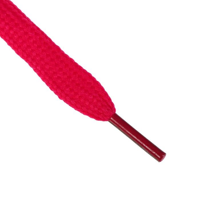 Шнурки для обуви плоские, ширина 7мм, 120см, цвет розовый