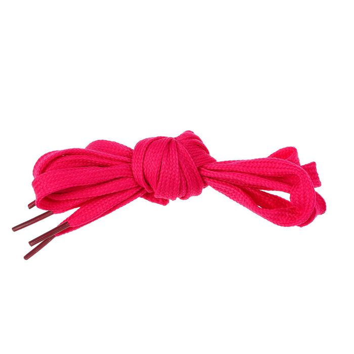 Шнурки для обуви плоские, ширина 7мм, 120см, цвет розовый