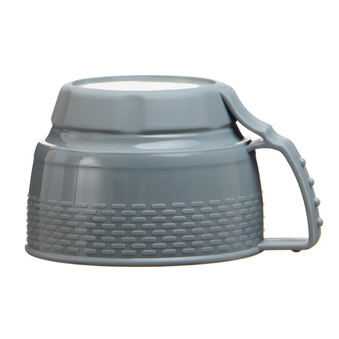 Термос 1000 мл «Квадратики», с ручкой, 1 кружка, микс, 14х29 см