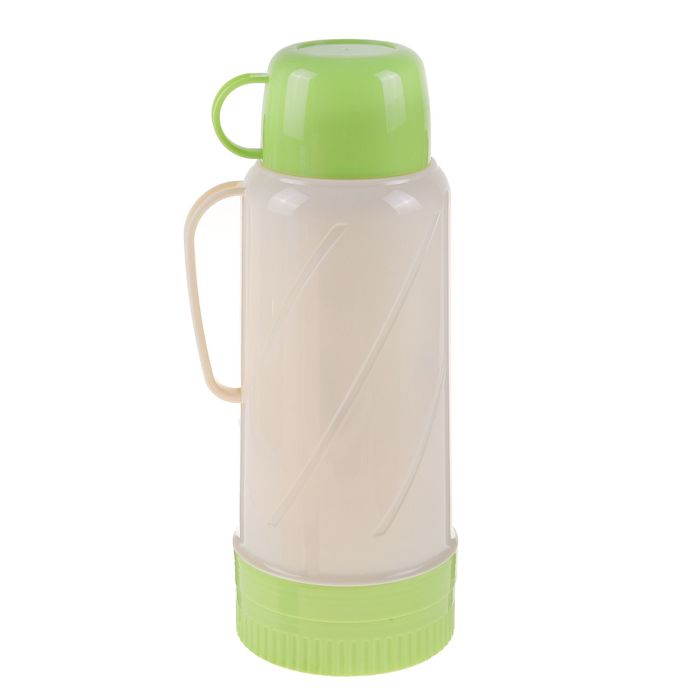 Термос с ручкой «Глянец», 1.8 л, 1 кружка, 6-8 ч, микс