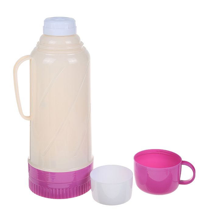 Термос с ручкой «Глянец», 1.8 л, 1 кружка, 6-8 ч, микс