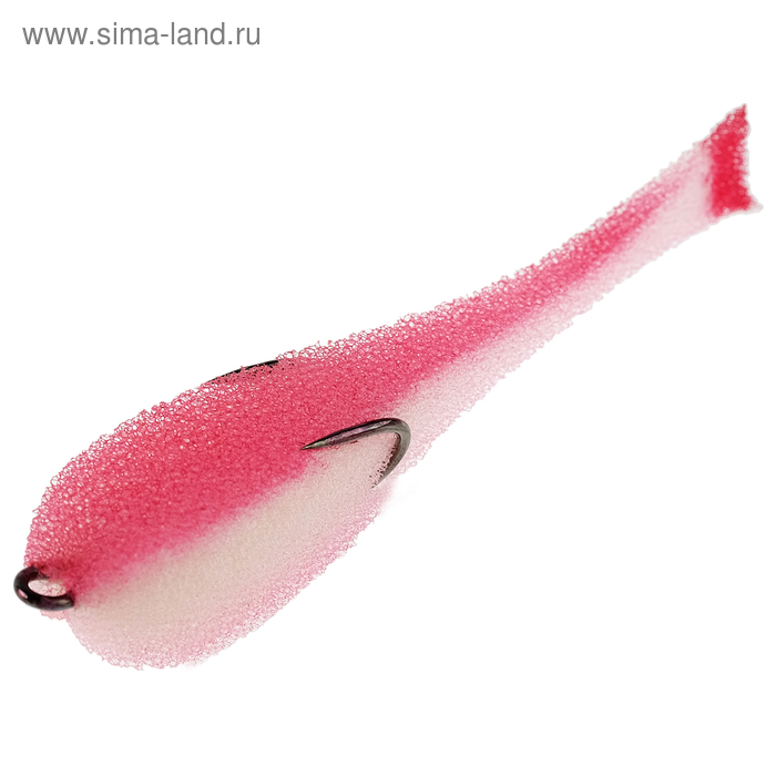 фото Рыбка поролоновая helios, 9,5 см, цвет белый/красный, крючок №1/0