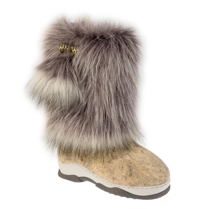 Унты кукморские, размер 23 (35), цвет серый (арт. 202МУ-112)