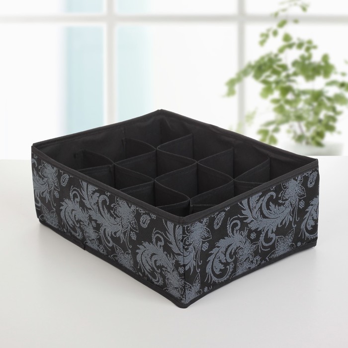 Органайзер для белья 12 отделений, 32х24х12 см "Пейсли"