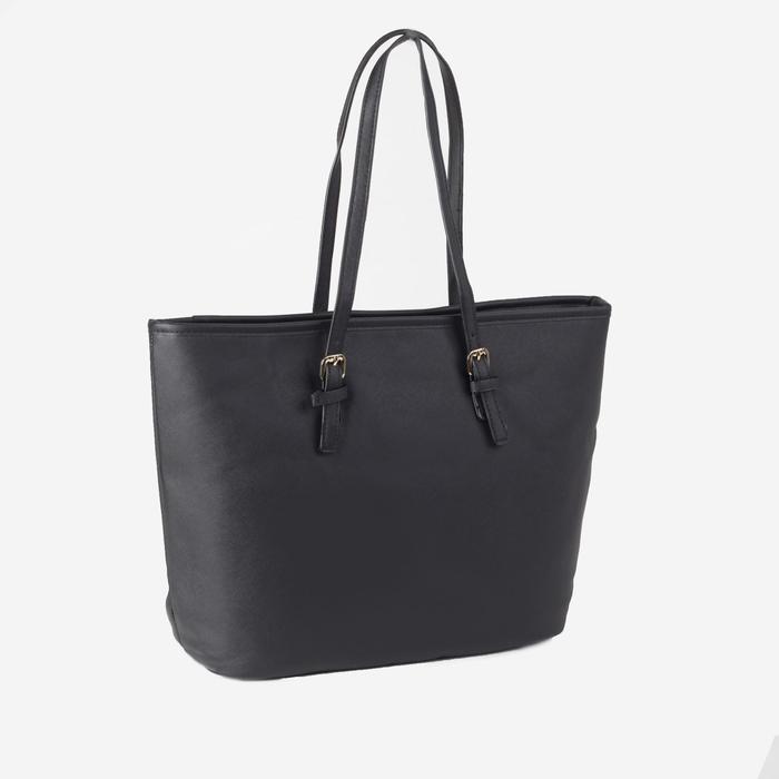 Сумка женская на молнии "Лаура", 1 отдел, чёрная