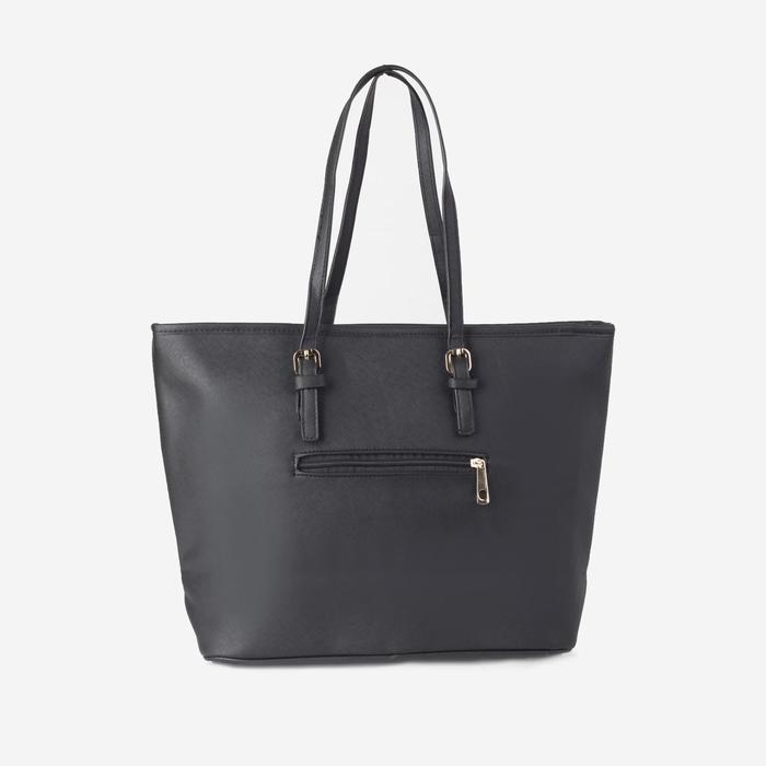 Сумка женская на молнии "Лаура", 1 отдел, чёрная