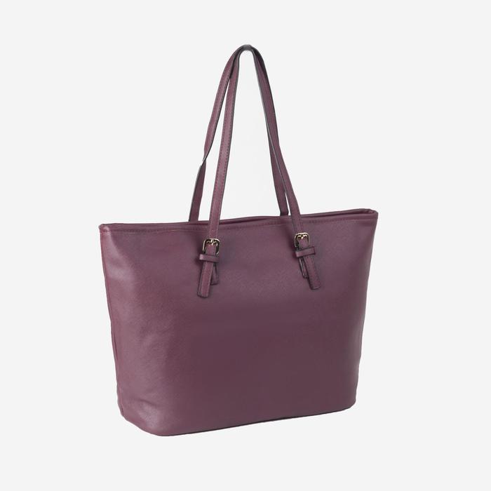 Сумка женская на молнии "Лаура", 1 отдел, цвет бордовый