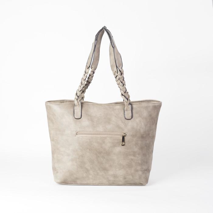 Сумка женская на молнии "Лорен", 1 отдел с перегородкой, 2 наружных кармана, цвет хаки