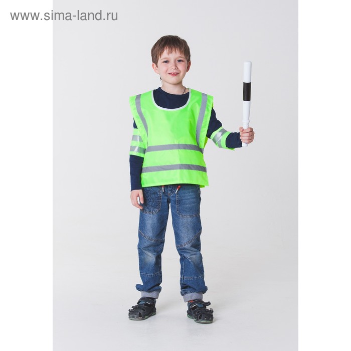 

Карнавальный костюм «Инспектор ДПС», с жезлом и крагами, р. 32–34, 5–10 лет