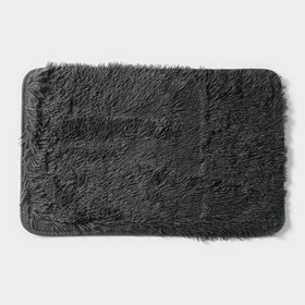Коврик Доляна «Пушистик», 40×60 см, цвет серый