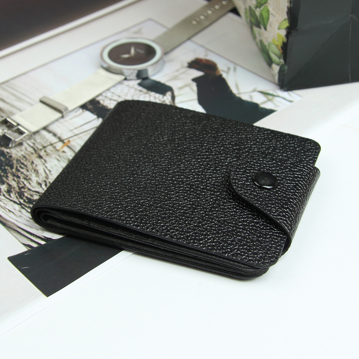 Портмоне мужское, 1 отдел, для карт, цвет чёрный