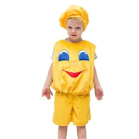 Карнавальный костюм "Колобок", шапка, жилет, шорты, 5-7 лет, рост 122-134 см от Сима-ленд