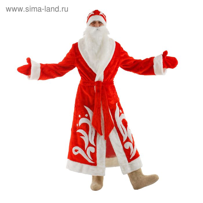 Карнавальный костюм «Дед Мороз», р. 52-54, рост 180 см