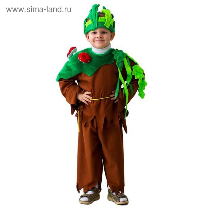 фото Карнавальный костюм "леший", шапка, кофта, пояс, штаны, 5-7 лет, рост 122-134 см бока