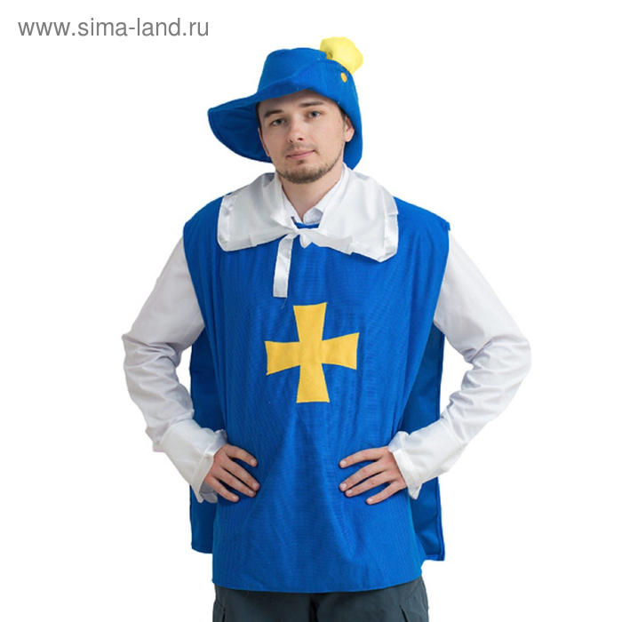 фото Карнавальный костюм "мушкетёр", р-р 52-54, рост 170-175 см, цвет синий бока