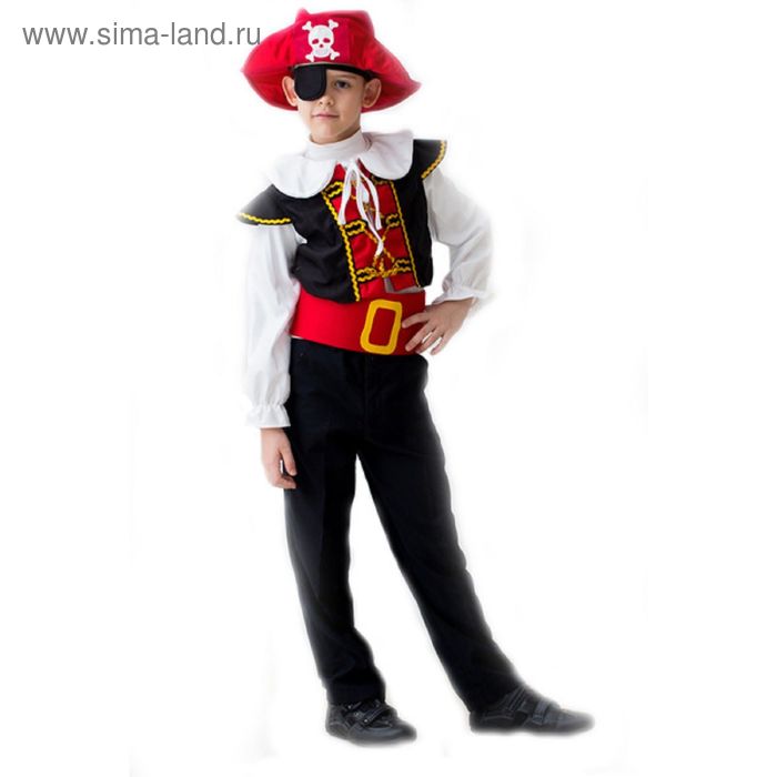 фото Карнавальный костюм «отважный пират», 5-7 лет, рост 122-134 см бока