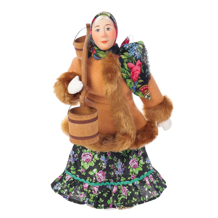 Сувенирная кукла "Марья с коромыслом", МИКС