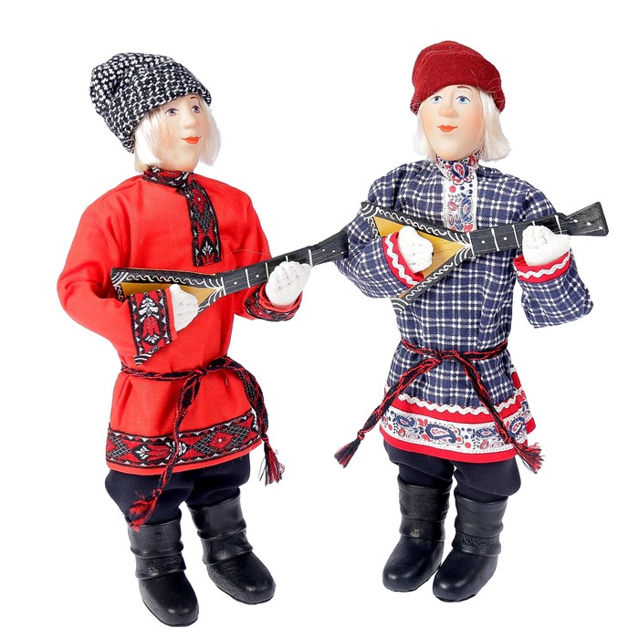 Сувенирная кукла "Иван с балалайкой", МИКС