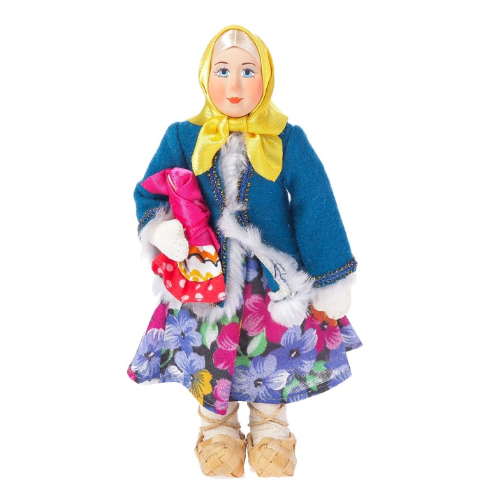 Сувенирная кукла "Девочка с куклой", МИКС