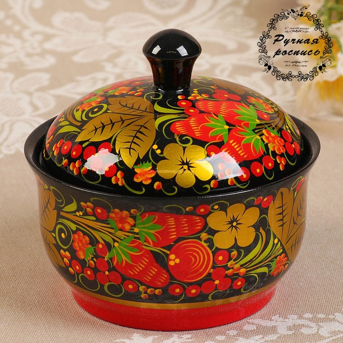 Маслёнка «Хохлома», люкс