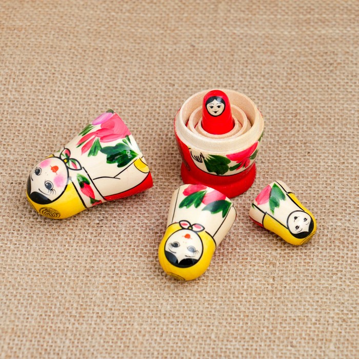 Матрешка 4-х кукольная "Семеновская", люкс