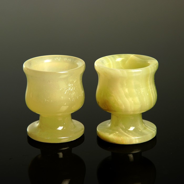 Набор рюмок «Грация», 2 шт 3,5х5 см, оникс