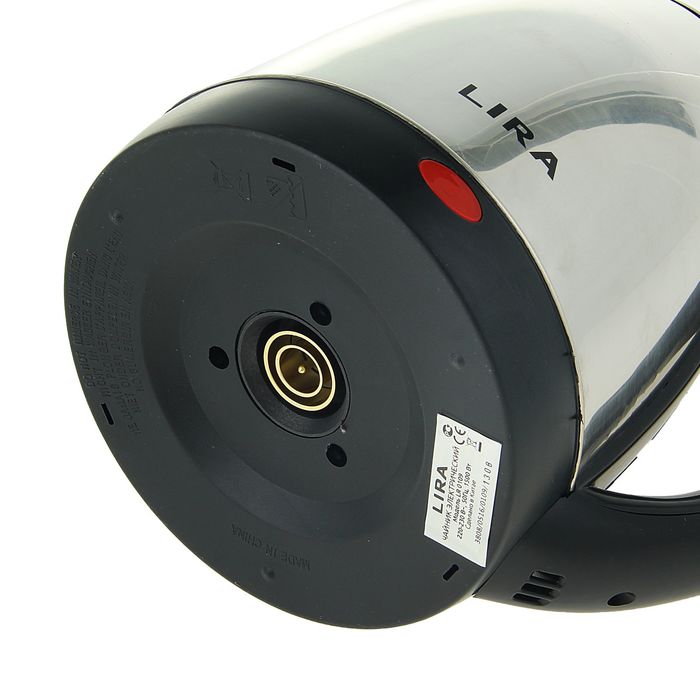 Чайник электрический LIRA LR 0109, 1,8 л., 1500Вт., нержавеющая сталь, объем