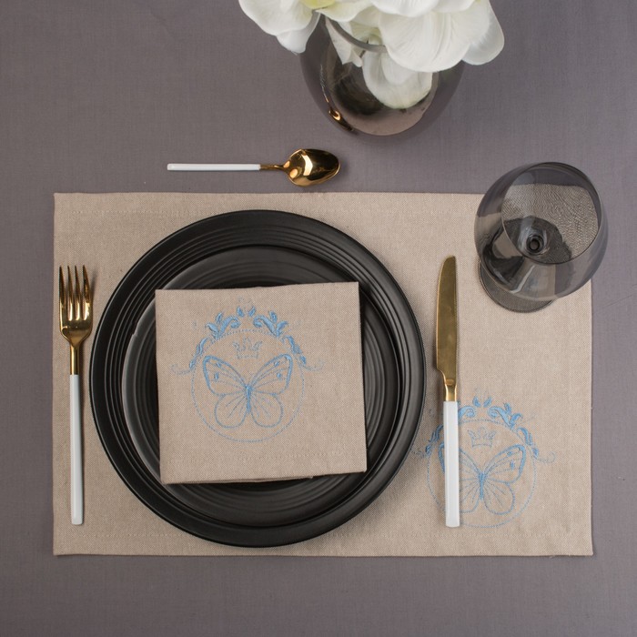 Салфетка с вышивкой Этель "Бабочка", размер 29х45 см