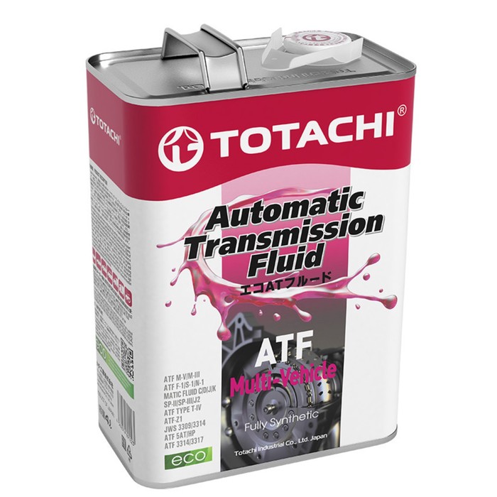 Масло трансмиссионное Totachi ATF Multi-Vehicle, синтетическое, 4 л масло трансмиссионное totachi atf multi vehicle lv синтетическое 20 л