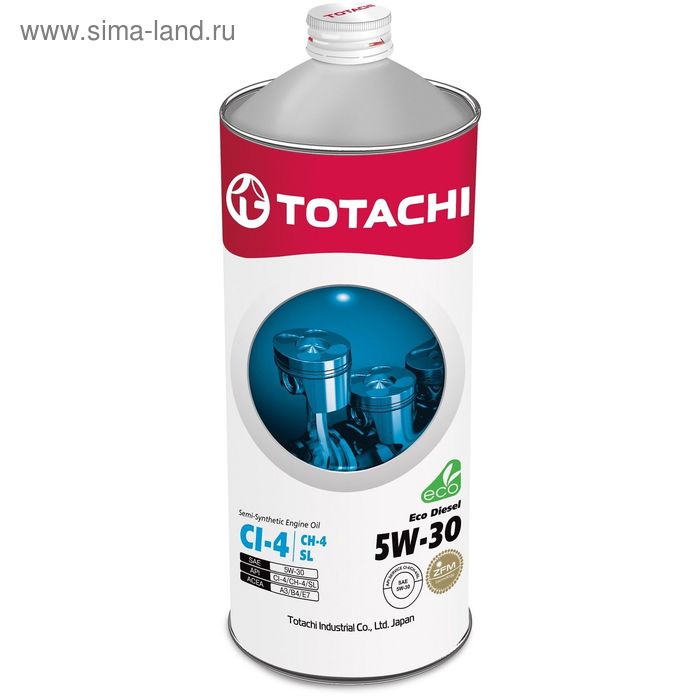 фото Масло моторное totachi eco diesel semi-synthetic sl 5w-30, 1 л