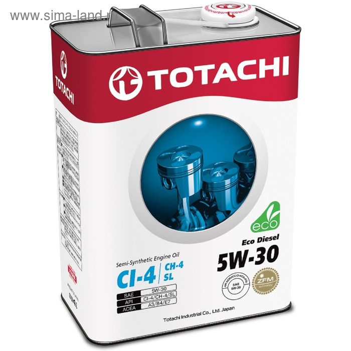 фото Масло моторное totachi eco diesel semi-synthetic sl 5w-30, 4 л