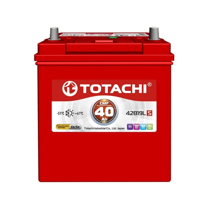 Аккумуляторная батарея Totachi CMF 42B19L, 40 Ач, обратная полярность аккумуляторная батарея totachi niro mf56520 vlr 65 ач обратная полярность