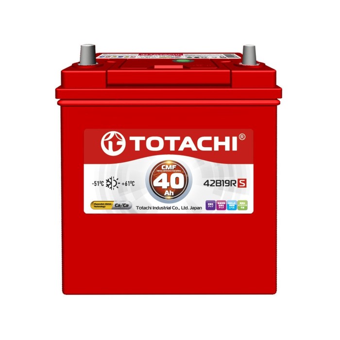 Аккумуляторная батарея Totachi CMF 42B19R, 40 Ач, обратная полярность аккумуляторная батарея totachi niro mf56520 vlr 65 ач обратная полярность
