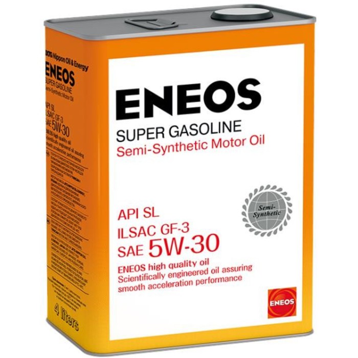 Масло моторное ENEOS SL 5W-30, полусинтетическое, 4 л
