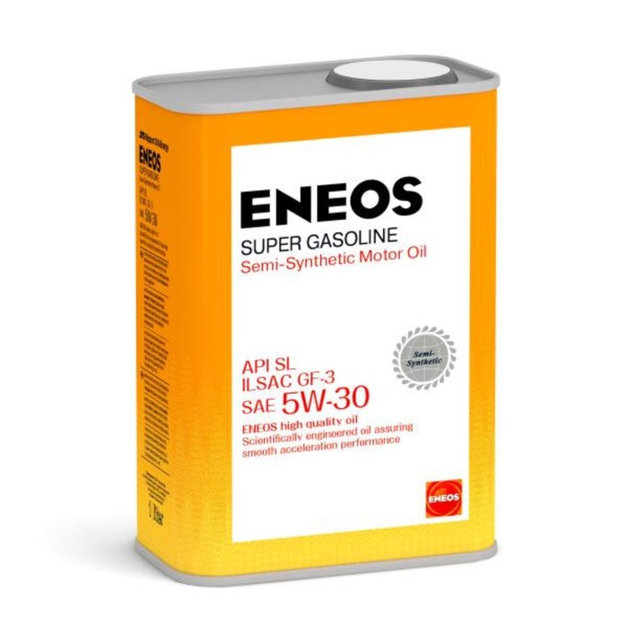 Масло моторное ENEOS SL 5W-30, полусинтетическое, 1 л масло моторное зимнее 4т al ko 250002 5w 30 полусинтетическое 1 л