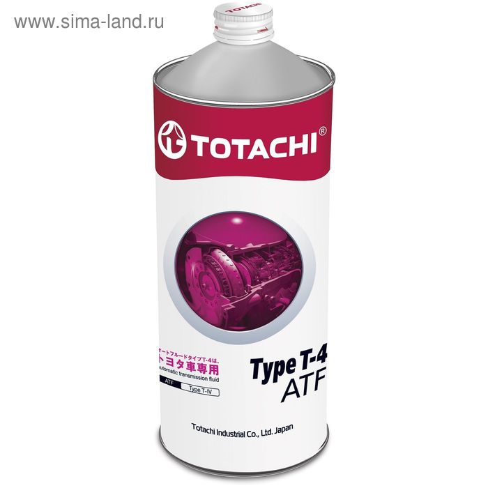 Масло трансмиссионное Totachi ATF Type T-IV, синтетическое, 1 л масло трансмиссионное роснефть kinetic atf type t iv 4 л