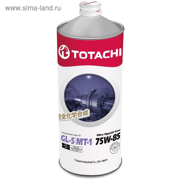 фото Трансмиссионное масло totachi ultra hypoid gear fully syn gl-5/mt-1 75/85, 1 л