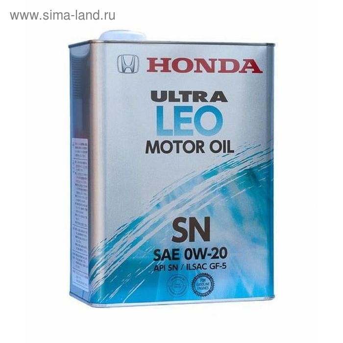 фото Масло моторное honda 0w-20 ultra leo, 4 л