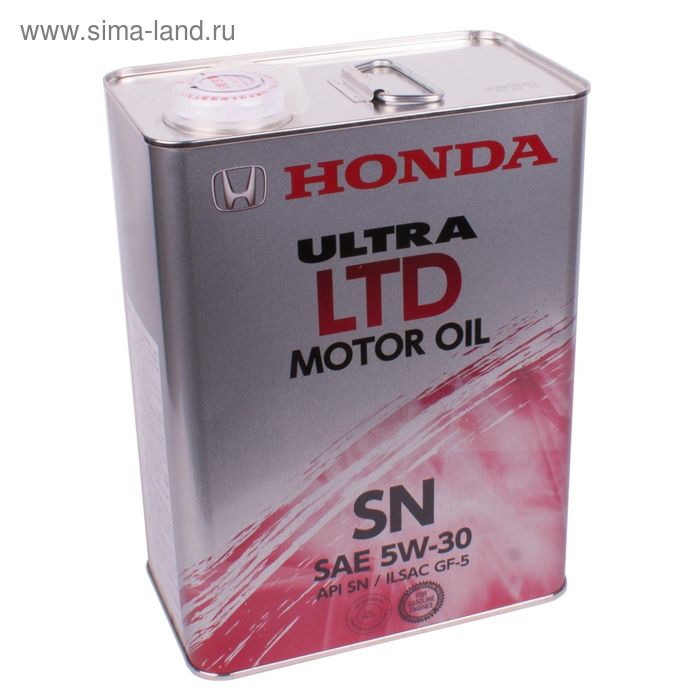 фото Масло моторное honda 5w-30 ultra ltd, 4 л