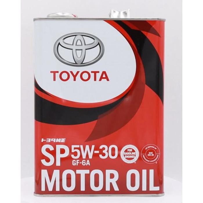 Масло моторное TOYOTA Motor Oil SP 5W-30, 4 л синтетика cworks моторное масло cworks superia oil 5w 30 4 л