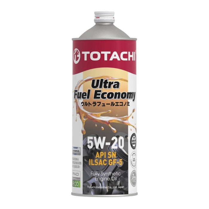 фото Масло моторное totachi ultra fuel fully synthetic sn 5w-20, 1 л