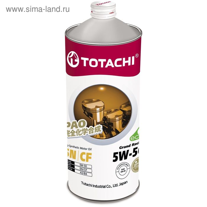 фото Масло моторное totachi grand racing fully synthetic 5w-50, 1 л