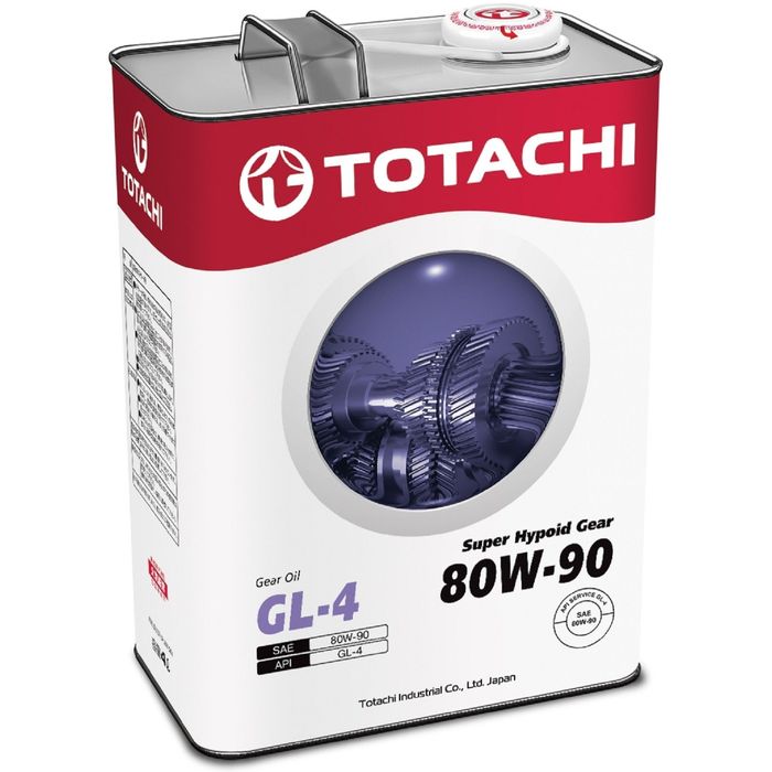 Трансмиссионное масло Totachi Super Hypoid Gear GL-4 80W-90, 4 л